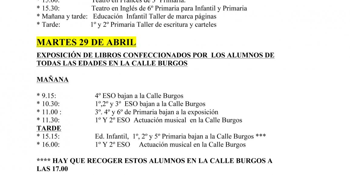 Jornadas Culturales 2014 – Programa